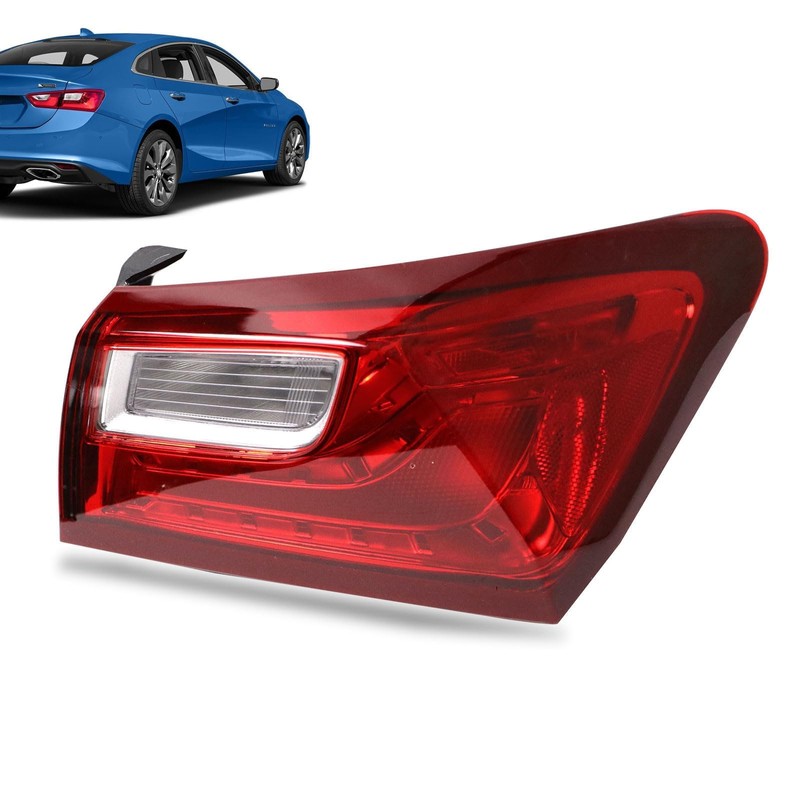 Lathsy Halogen Tail Lights Compatible with 2016-2018 Chevy Malibu Rear