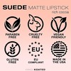 Kandi Koated Suede Matte Lipstick [Rich Cocoa] - Warm Mid-tone