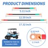 10L0L Heavy Duty 48V Golf Cart Battery Cables - Compatible