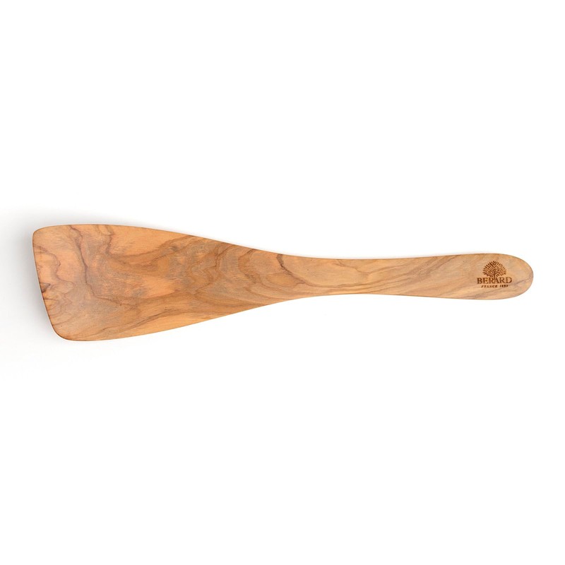 Berard 31.8 cm/12.5 in Curved Spatula, Handcrafted, Olive Wood