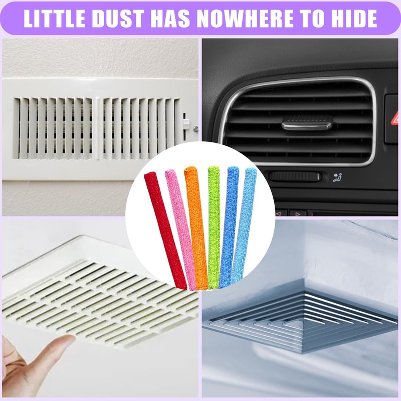 12 Pcs Mini Detail Duster Sticks Crevice Cleaning Tool Brush
