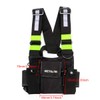 Retevis Universal Radio Vest Radio Chest Harness Front Pack Pouch,