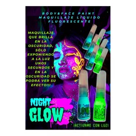 NIGHTGLOW Body Paint Face Paint Night Glow Brilla En Oscuridad
