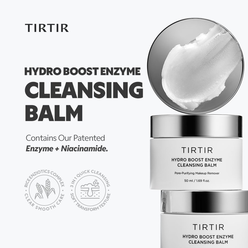 TIRTIR Hydro Boost Enzyme Cleansing Balm (1.69 Ounce (Pack of