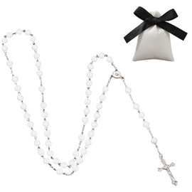 GMXJGZ Rosary Rosary Catholic Rosary Chain Rosary Communion Boys Comes with 1 Bag Vintage Cross Communion Rosary Christening Communion Wedding Communion Party Gift Rosary, Stainless Steel