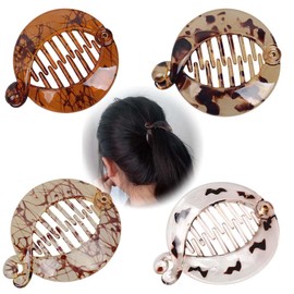 Pack of 4 Banana Clips, Hair Clips, Banana Fish, Banana Clip, Combs Fish Clips, Banana Clip, French Banana Clip for Women, Girls for Long, Curly or Straight Hair Banana Clip