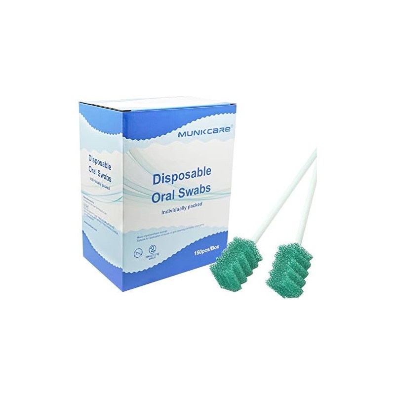 Hisopo oral tratado con dentífrico – 150 unidades MUNKCARE