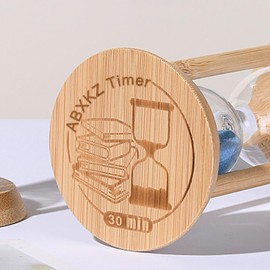 Sand Timer 30 Minute, Half-Hour Hourglass, Blue Sand Watch 30 Min,Decorative Wooden Sandglass for Work,Study,Cooking,Desk Decor & Gift