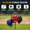 MCNULGUR Baseball Softball Dugout Organizer - Fence-Mounted Hanging Holder for
