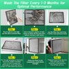 YPHSF 20×25×5 Air Filter MERV-11 | Washable Reusable Furnace Filter|