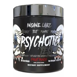 Insane Labz Pre Entreno Insane Labz Psychotic Test 30 Servicios Dlc Pt1 Sabor Ponche De Frutas