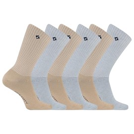 Sperry Women's Marl Boyfriend Crew 6 Pairs Per Pack, Grey, Women's Shoe Size 4-10