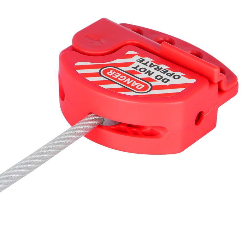 RealPlus Lockout Tagout Cable Lock, 1/4" x 6ft Adjustable Cable