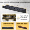 SUMERUZ Wall Mount Hand Tool Organizer, Screwdriver Organizer, Pliers Holder,