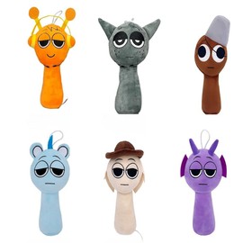 wiztex Sprunkii Plush Toy - YouTube Video Stuffed Animals Sprunkii Plush Toy Gift for Children and Fans (Purple) (Sprunki 6 Pcs)
