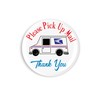 Cute US Mail Truck Outgoing Mail Magnet Please Pick Up