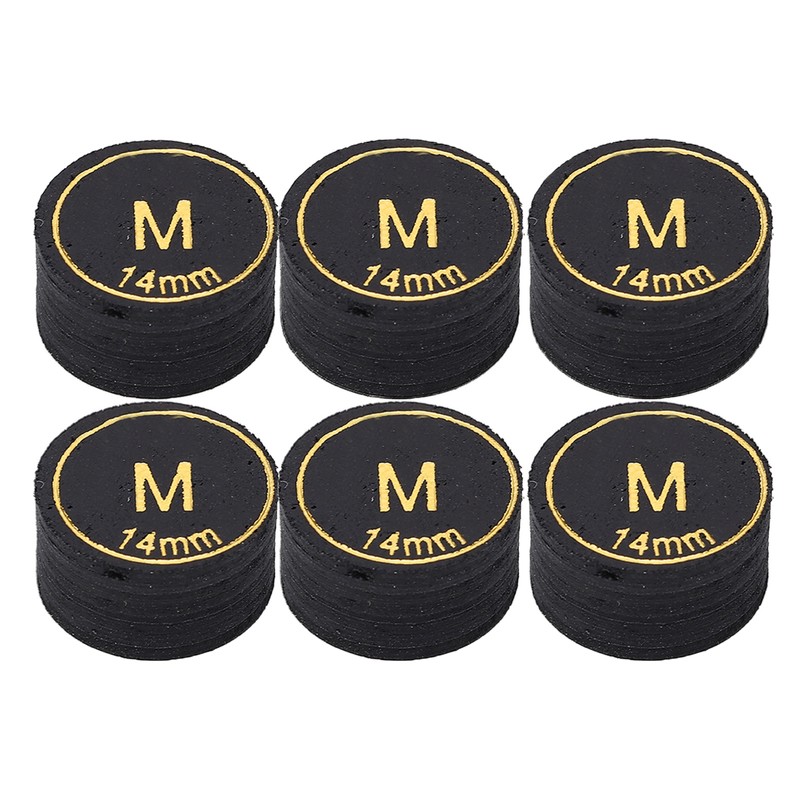 6pcs Pool Cue Tips Professional Multi Layers Billiard Pool Cue