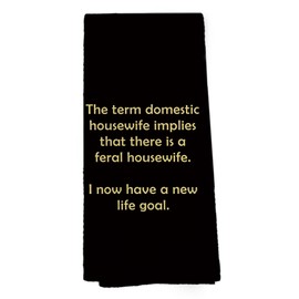 shiviody Funny Sarcastic Gold Kitchen Towels - Humor Novelty Snarky Gifts for Women Dish Towels, Funny Inappropriate Gifts Decorative Absorbent Dishcloths Hand Towels for Kitchen Decor 16x24 Inches