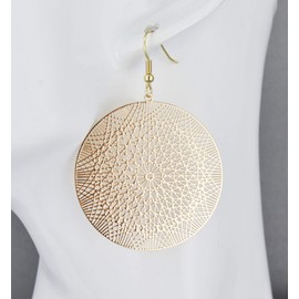 BURIUS Brass Earrings for Women Earrings - Jewelry Earrings for Women Trendy Hanging Brass Earrings