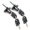 HOWDIA 4 Pcs - Zinc Alloy Drawer Lock Desk Wardrobe