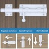 Litensh Gate Bolt Gate Slider with Hole for Padlock 304