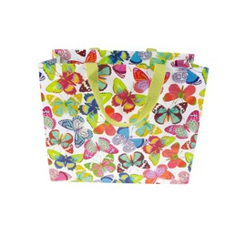 Caspari Butterflies Large Gift Bags - 2 Bags
