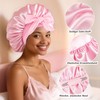 Satin Hood for Sleeping, Adjustable Silk Bonnet for Sleeping with