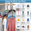 24 Pack Hangers Space Saving Magic Plastic Hanger Organizer Shirt