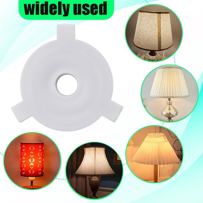 Ebrima 10Pcs Lamp Shade Reducer Rings, Lampshade Reducing Ring Converter