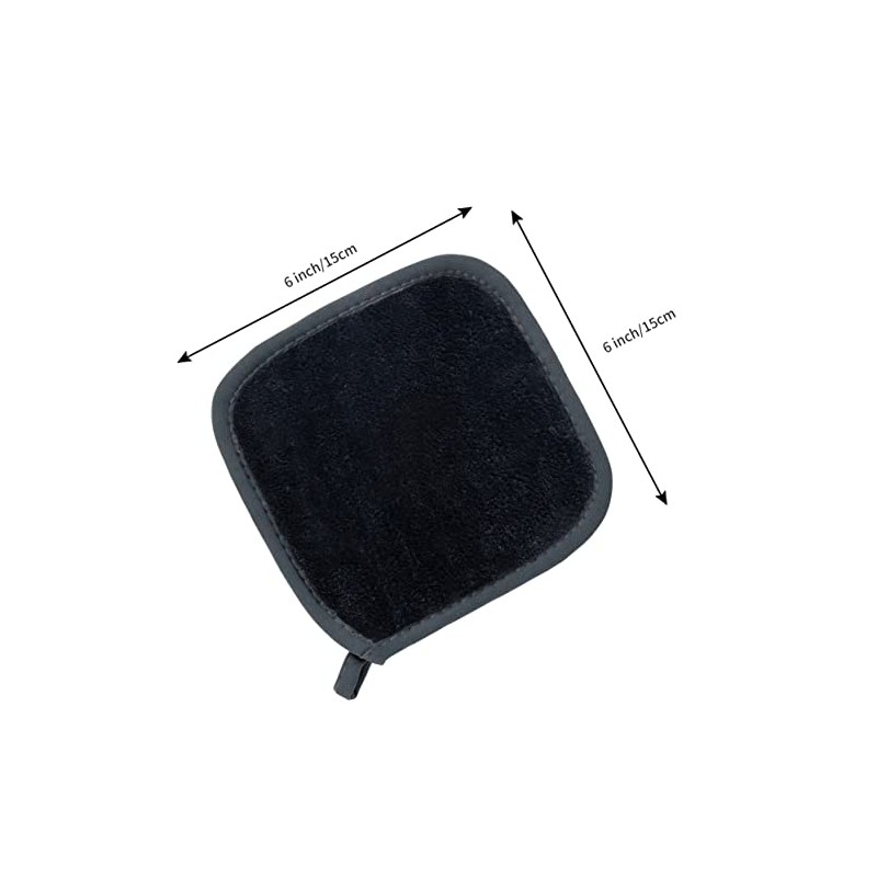 POLYTE Paño Desmaquillante Facial de Microfibra, 15.2x15.2 cm, 10 Pzas