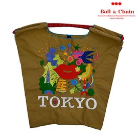Ball & Chain 318002 KISS TOKYO.2 M Size BEIGE Beige Eco Bag Shopping Bag, beige