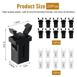 YSJCHEBS Pack of 20 Self-Locking Snap Latches, Spring Locks, Bin Lid Locks, Bin Parts