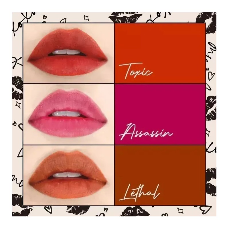Tinta Labial Italia Deluxe To Dye Indeleble Color Assasin 24hrs