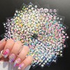 30 Sheet Flower Nail Art Stickers Colorful 3D Self Adhesice