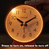 Tinload 4.5" Battery Operated Antique Retro Analog Alarm Clock, Small