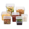 Cambro 2SFSCW135 Food Storage Container, 2 Quart, 7-1/4" x 7-1/4"