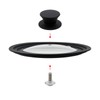LC LICTOP Silicone Rim Universal Tempered Glass Lid Cookware Cover