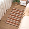 Fall Plaid Doormat Autumn Burnt Orange Buffalo Check Area Rugs