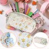shiprabags Cute Quilted Pencil Case for Girls Women, Aesthetic Small