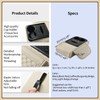 Car Armrest Center Console Pad, Ergonomic 7cm Height Boost, Side