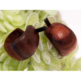 Fly Style Women's Creole Earrings Made of Wood Small Wooden Hoop Earrings Natural Women's Jewellery, Wood