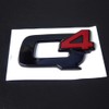 3D Letter Metal Trunk Stelvio Q4 Black red Suitable for