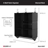 ClosetMaid 6-Shelf Fabric Hanging Closet Organizer with Garment Rod for