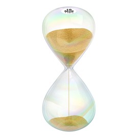 10 Minute Sand Timer Hourglass,10M Sand Clock with 5 Colored Glass,Large Gold Sand Watch 10 Min Hour Glass Sandglass for Home,Desk,Office Decorative