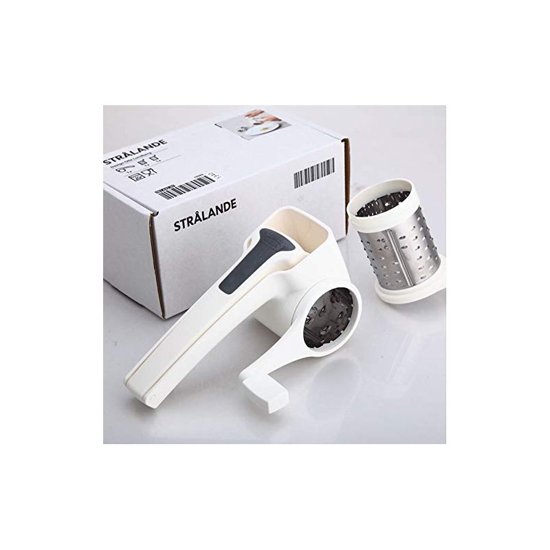 Ikea Stralande White Rotary Cheese Grater for Left and Right