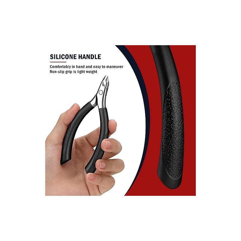 FVION Precision Cuticle Nippers, Cuticle Scissors, Cuticle Remover, Professional 5