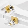 HIEMEY 4 Pack Closet and Hall Dummy Door Knob Interior,