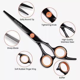 Tasalon Kit De Tijeras Para Cortar El Pelo Con Peine Y Fundas