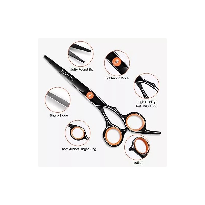 Tasalon Kit De Tijeras Para Cortar El Pelo Con Peine