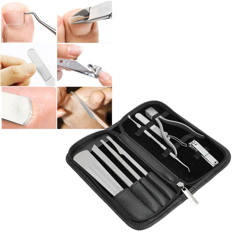 8Pcs Pedicure Knife Stainless Steel Dead Skin Remover Portable Foot